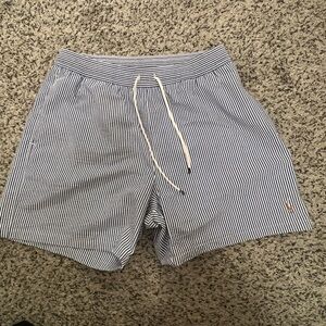 Ralph Lauren Classic Bengal-stripe Swim Trunks